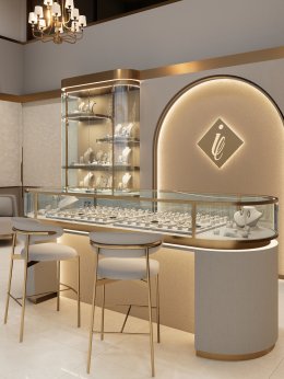 Design, manufacture, and installation of the shop: Cara Jewelry Shop, Soi Ramkhamhaeng 26/1, Bangkok.